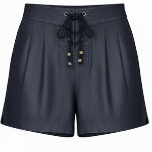 Diane Von Furstenberg High Waist Drawstring Shorts